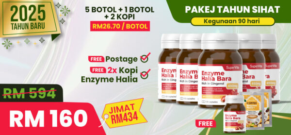 Pakej Tahun Sihat (5 Botol + 2 Kopi)